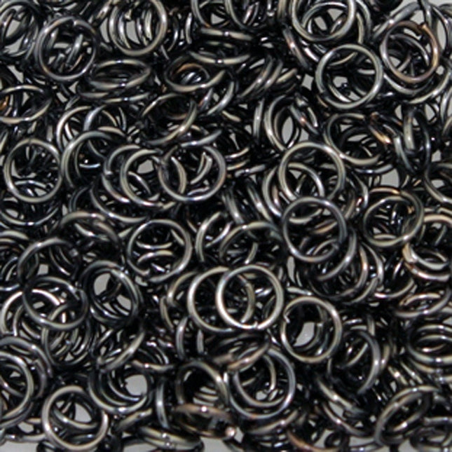 4mm Jump Rings, 500 Gunmetal Jump Rings Jumprings Open 4x0.6mm 22 Gauge 22G Link Connector Open Jump Rings - 6X4mm