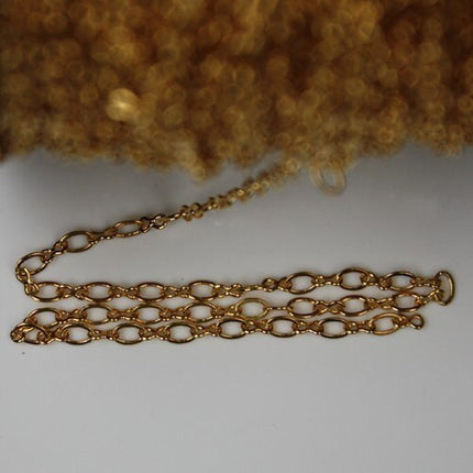 100 ft spool of Gold plated SOLDERED Figure 8 Connector Chain - 4x2.6mm links