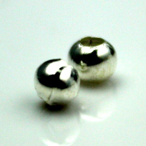 200 pcs of Sterling Silver Plated Round Spacer Beads - 3.2mm