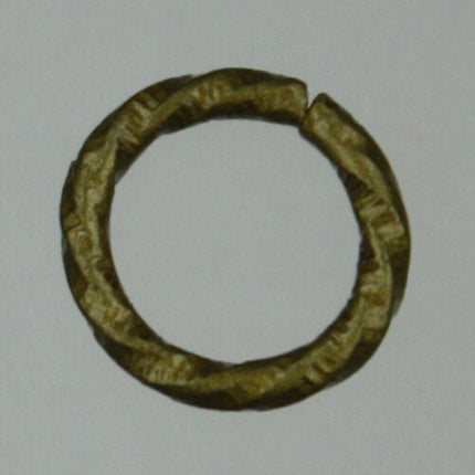 20 pcs of Antique Brass Fancy Thick Textured Jumpring 12mm Round - 1.8mm thickness