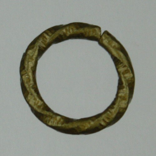 20 pcs of Antique Brass Fancy Thick Textured Jumpring 12mm Round - 1.8mm thickness