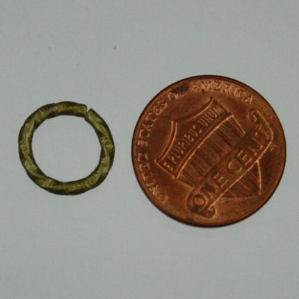 20 pcs of Antique Brass Fancy Thick Textured Jumpring 12mm Round - 1.8mm thickness