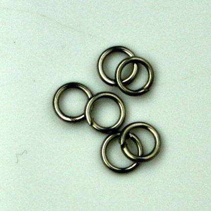 500 pcs 5mm Jump Rings - Gunmetal Jump Rings Jumprings Open 5x0.7mm 21 Gauge 21G Link Connector Open Jump Rings - 7x5mm