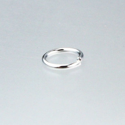 6mm Jump Rings, 200 pcs of Sterling Silver Plated Jump Rings / Jumprings - 6mm 21 gauge 0.7mm Link Connector Open 7x6mm
