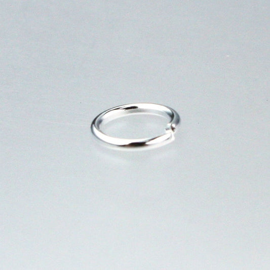 6mm Jump Rings, 200 pcs of Sterling Silver Plated Jump Rings / Jumprings - 6mm 21 gauge 0.7mm Link Connector Open 7x6mm