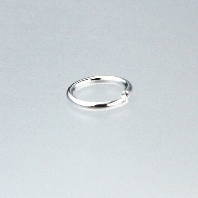 6mm Jump Rings, 200 pcs of Sterling Silver Plated Jump Rings / Jumprings - 6mm 21 gauge 0.7mm Link Connector Open 7x6mm