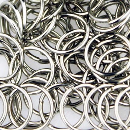 10mm Jump Rings, 200 pcs of Rhodium Jump Rings / Jumprings - 10mm 21 gauge 0.7 mm Link Connector Open Jump Rings 7x10mm