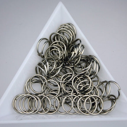 10mm Jump Rings, 200 pcs of Rhodium Jump Rings / Jumprings - 10mm 21 gauge 0.7 mm Link Connector Open Jump Rings 7x10mm
