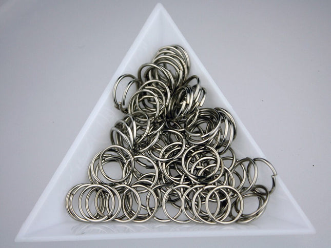 10mm Jump Rings, 200 pcs of Rhodium Jump Rings / Jumprings - 10mm 21 gauge 0.7 mm Link Connector Open Jump Rings 7x10mm