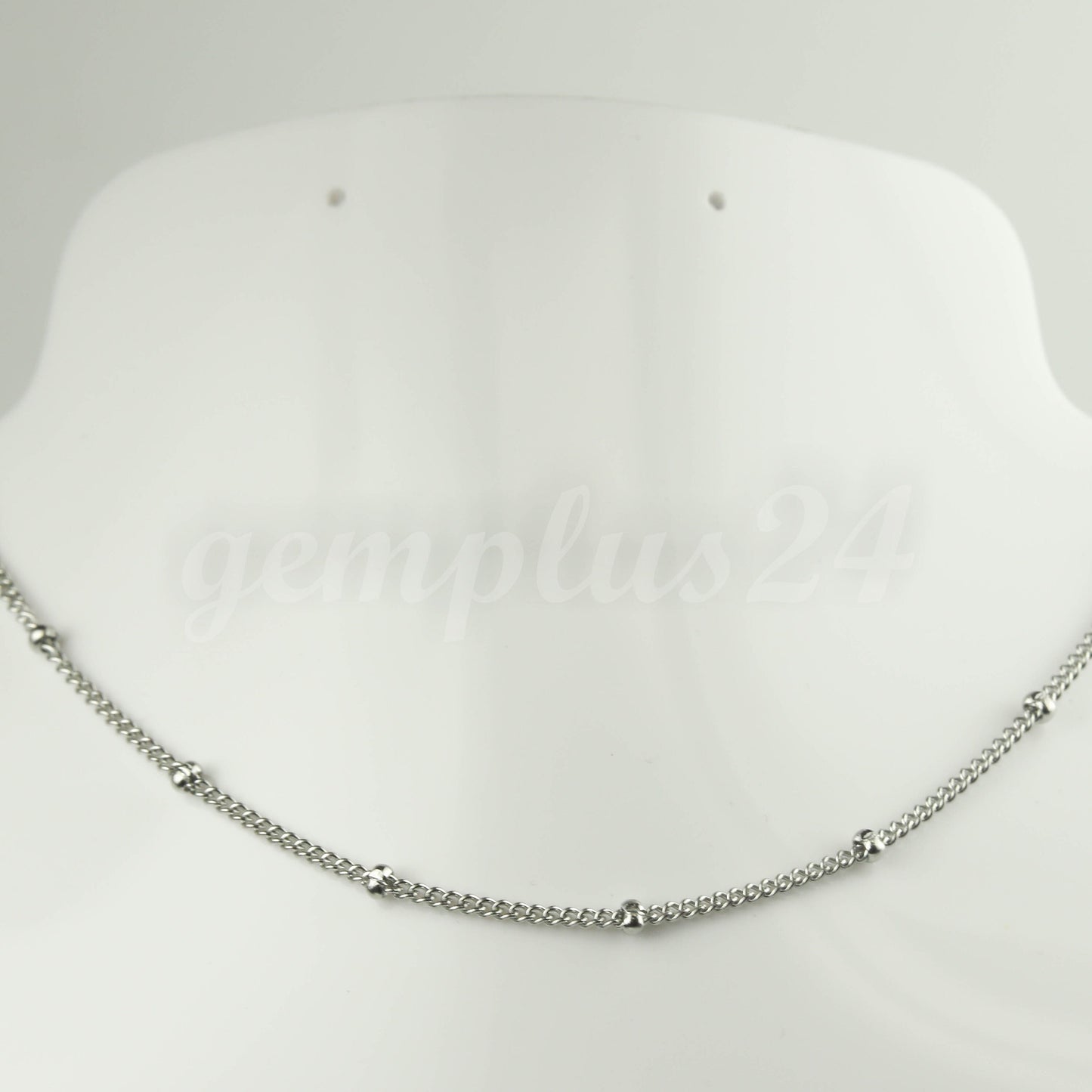 300 Ft Stainless Steel Satellite Curb Chain - Ball Beaded Solder Curb Chain - 1.8mm Curb 3.0mm Big Beads Link - Bulk Wholesale - STSat18