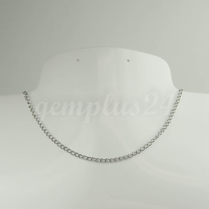 100 feet Stainless Steel Curb Chain Extender Sturdy Curb Chain  - 2.5x4mm 0.5mm thickness Necklace Bracelet Extender SOLDER Link - ST254CU