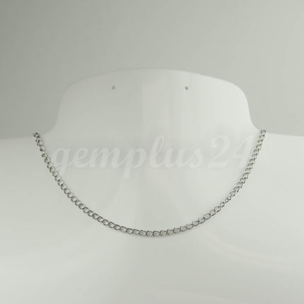 10 Ft Stainless Steel Curb Chain Extender Sturdy Curb Chain  - 2.5x4mm 0.5mm thickness Necklace Bracelet Extender SOLDER Link - ST254CU