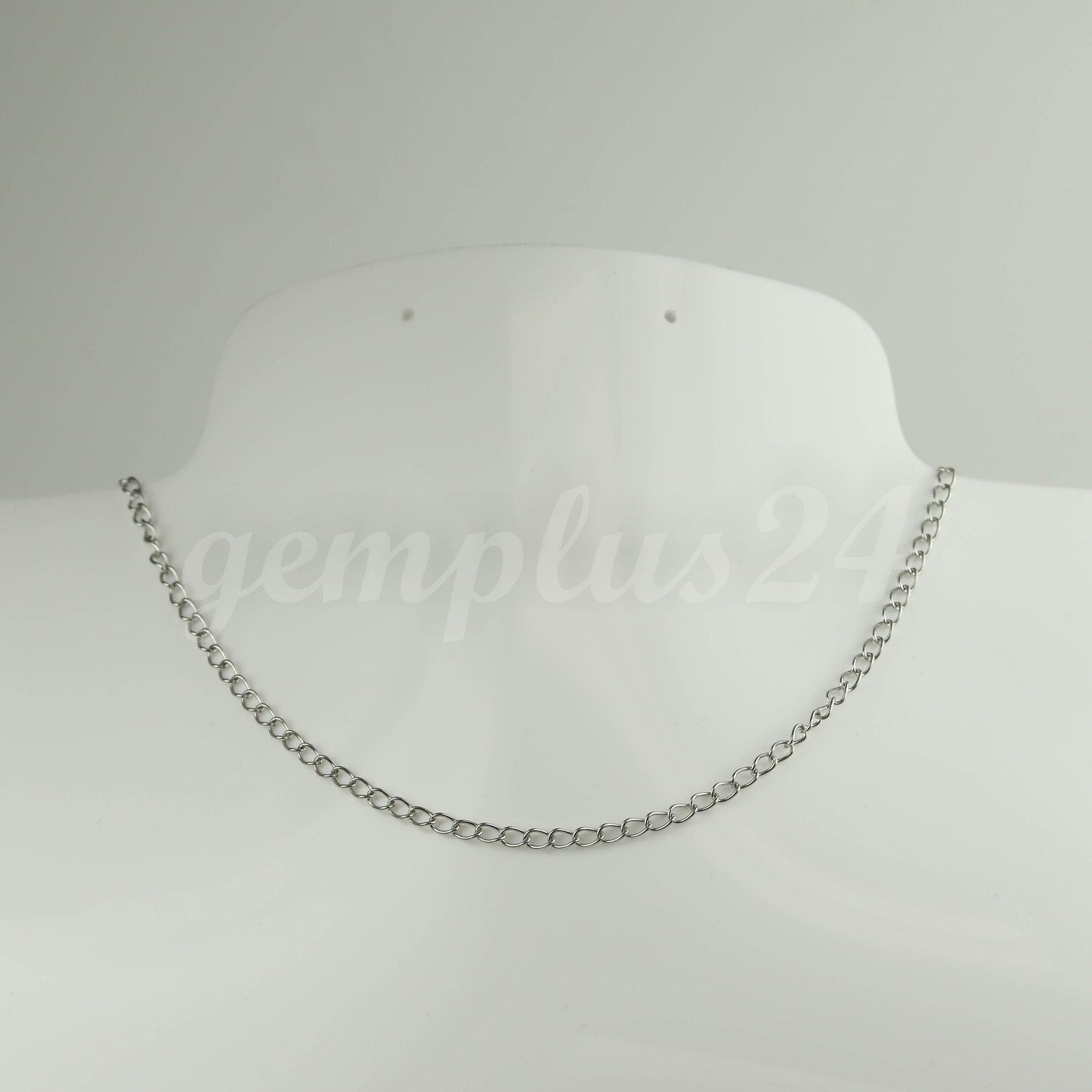 3 Ft Stainless Steel Curb Chain Extender Sturdy Curb Chain  - 2.5x4mm 0.5mm thickness Necklace Bracelet Extender SOLDER Link - ST254CU