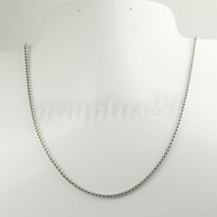 New 300 feet Stainless Steel 316L SQUARE ROLO Chain - 2.0mm  - Bulk Chain Necklace Wholesale DIY Jewelry Chain - STSQ20BL