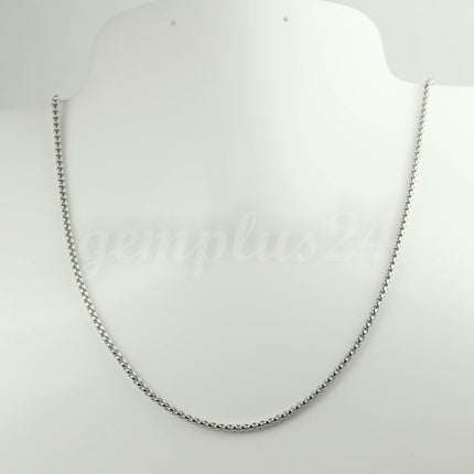 New 10 Ft Stainless Steel 316L SQUARE ROLO Chain - 2.0mm  - Bulk Chain Necklace Wholesale DIY Jewelry Chain - STSQ20BL