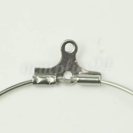 NEW 2/10/50/100 pcs - 35mm STAINLESS Steel 316L Beading Hoops Earwires Earrings