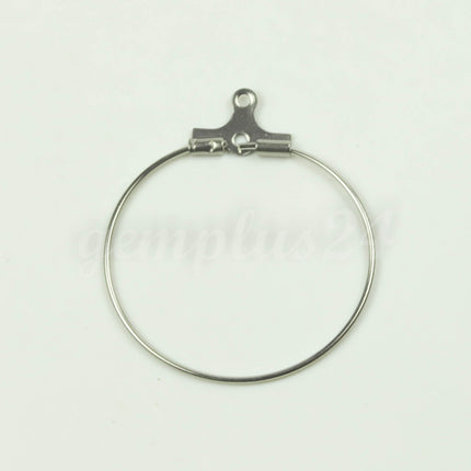 NEW 2/10/50/100 pcs - 1 inch - 25mm STAINLESS Steel 316L Beading Hoops Earwires Earrings