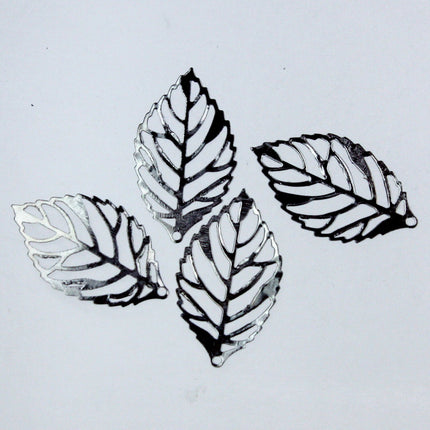 50 pcs of Gunmetal Finished Leaf Dangle Pendant Drop Earing Dangle Drop - 23.5x13.5mm