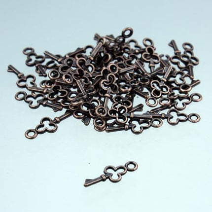 50 pcs of Antiqued Copper finished key charm drop  16.8x6.8mm