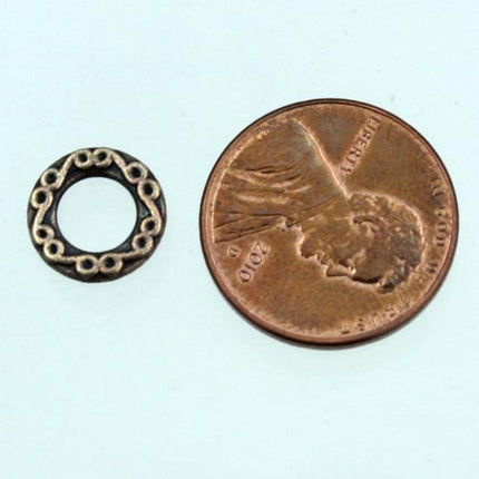20 pcs of Antique Copper fancy jumpring Link 10mm round - Soldered Link 1.8mm thickness 1.8mmLink