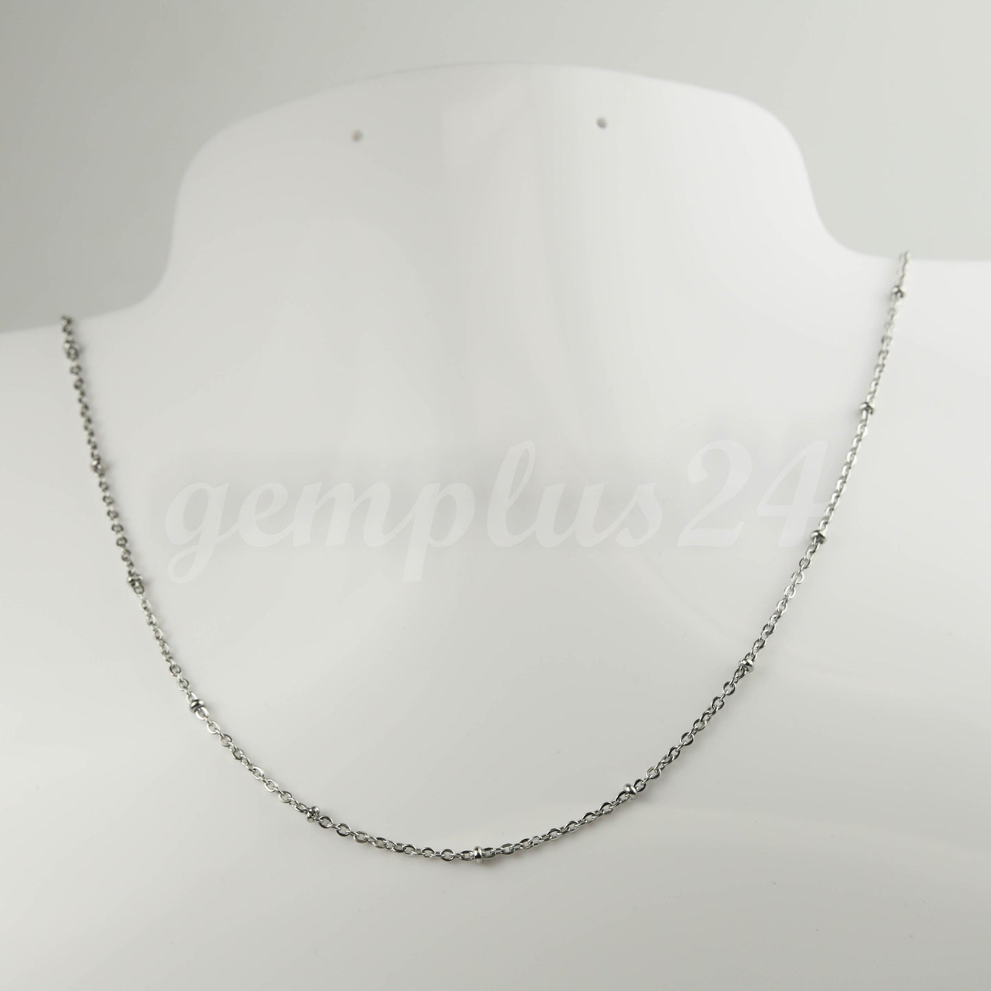 300 Ft Stainless Steel Satellite Chain - Ball Beaded Solder Flat Cable Chain - 2.4x1.7mm Flat Link - Bulk Wholesale Necklace - ST2417FSAT