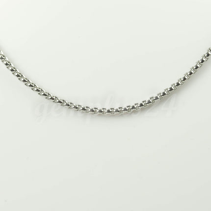 New 3 Ft Stainless Steel 316L SQUARE ROLO Chain - 2.0mm  - Bulk Chain Necklace Wholesale DIY Jewelry Chain - STSQ20BL
