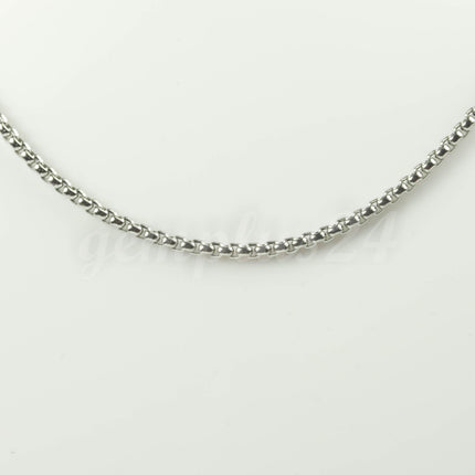 New 300 feet Stainless Steel 316L SQUARE ROLO Chain - 2.0mm  - Bulk Chain Necklace Wholesale DIY Jewelry Chain - STSQ20BL