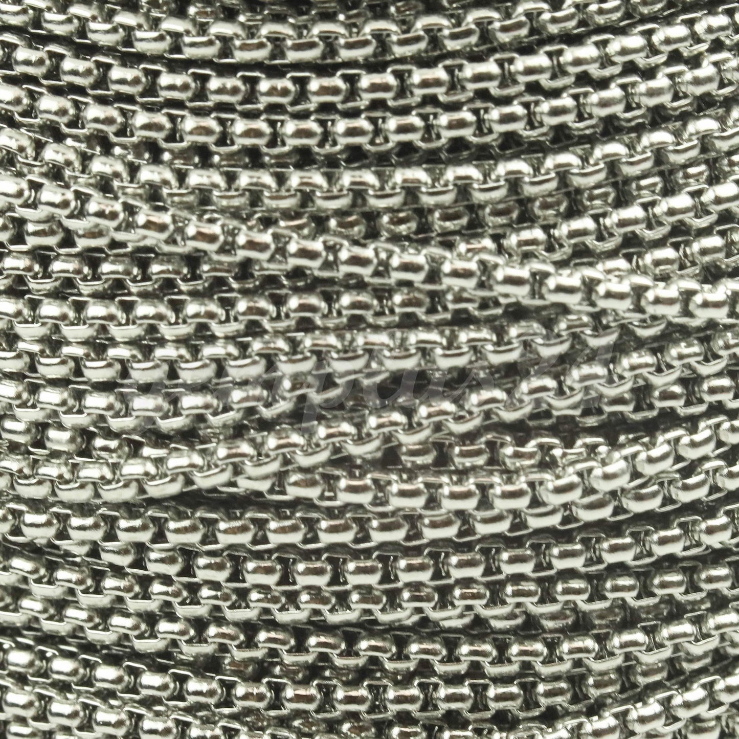 New 10 feet Stainless Steel 316L SQUARE ROLO Chain - 2.5mm  - Bulk Chain Necklace Wholesale DIY Jewelry Chain - STSQ25BL