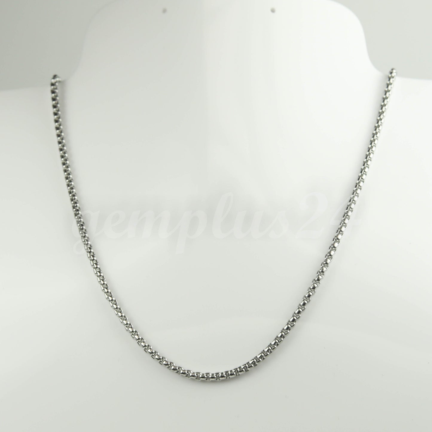 New 30 feet Stainless Steel 316L SQUARE ROLO Chain - 2.5mm  - Bulk Chain Necklace Wholesale DIY Jewelry Chain - STSQ25BL