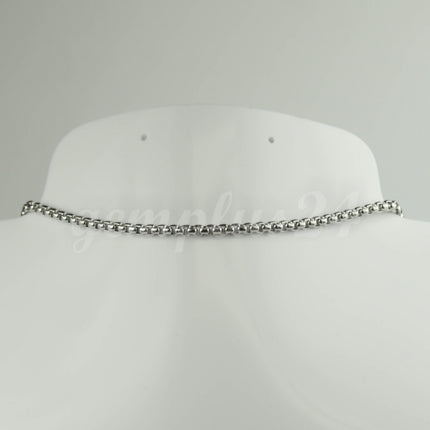 New 300 feet Stainless Steel 316L SQUARE ROLO Chain - 3.0mm 3mm  - Bulk Chain Necklace Wholesale DIY Jewelry Chain - STSQ30BL