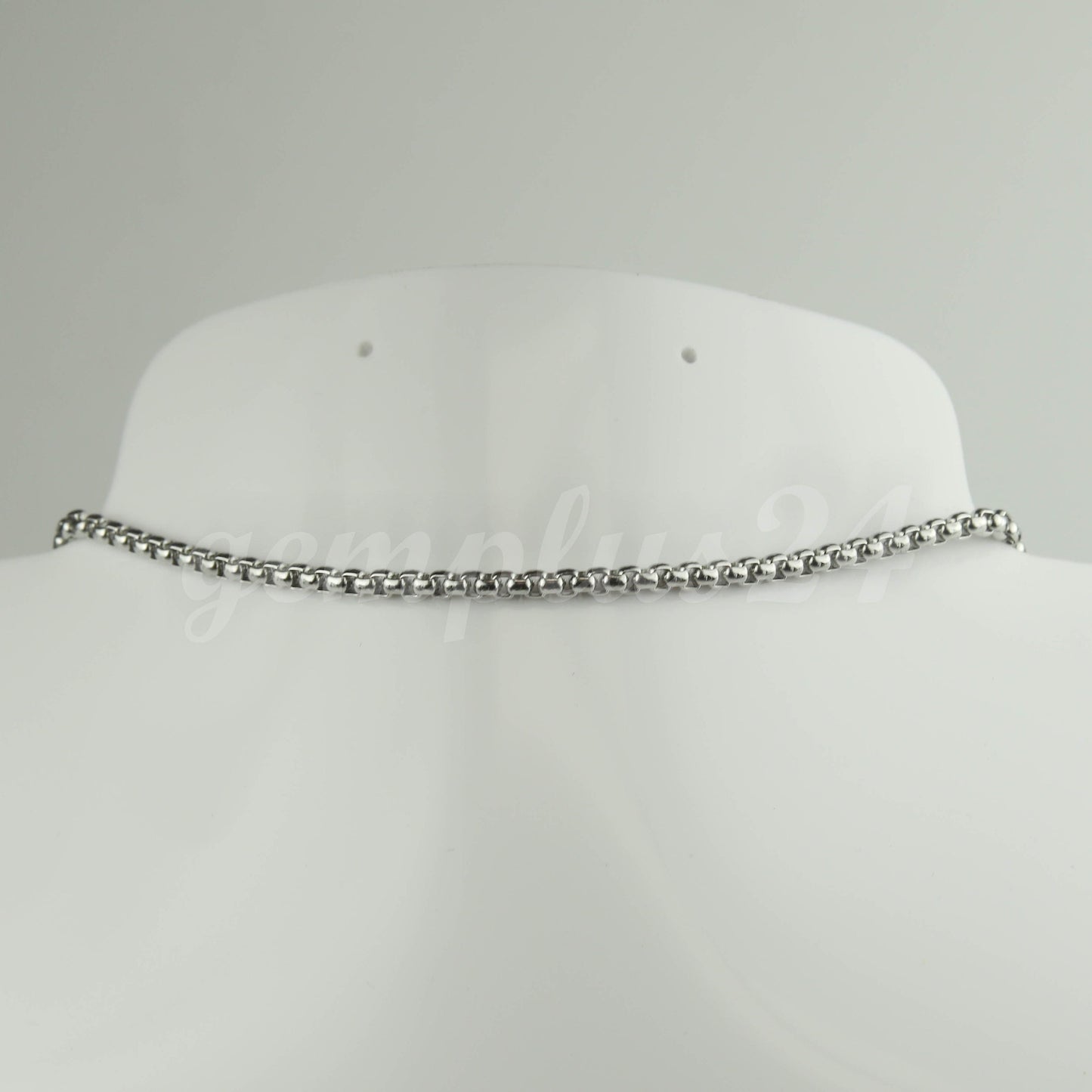 New 300 feet Stainless Steel 316L SQUARE ROLO Chain - 3.0mm 3mm  - Bulk Chain Necklace Wholesale DIY Jewelry Chain - STSQ30BL