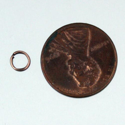 20 pcs of Antique Copper Finished Split Rings - 6mm