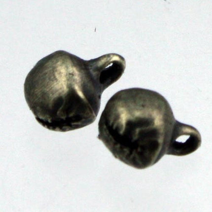500 pcs antique brass finished bell drop/charm - 6mm