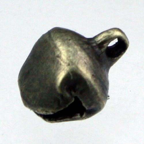 300 pcs antique brass finished bell drop/charm - 8mm