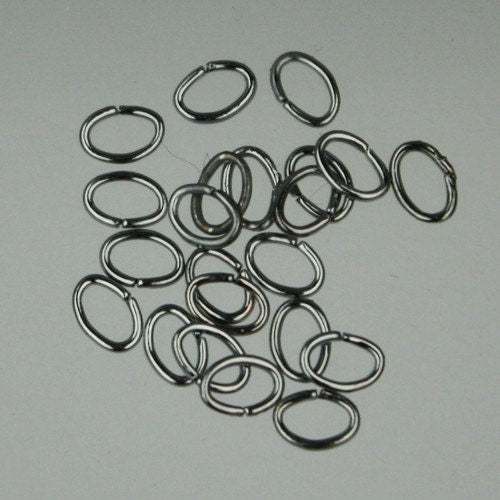 SALE Sale 1000 pcs of Rhodium Plated oval jumpring - 6x5mm 21 guage 7x6x5mm