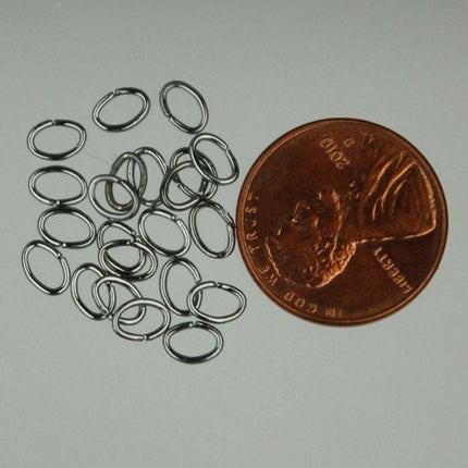 SALE Sale 1000 pcs of Rhodium Plated oval jumpring - 6x5mm 21 guage 7x6x5mm