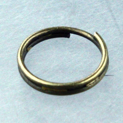 200 pcs of Antique Brass Finished Split Rings - 12mm