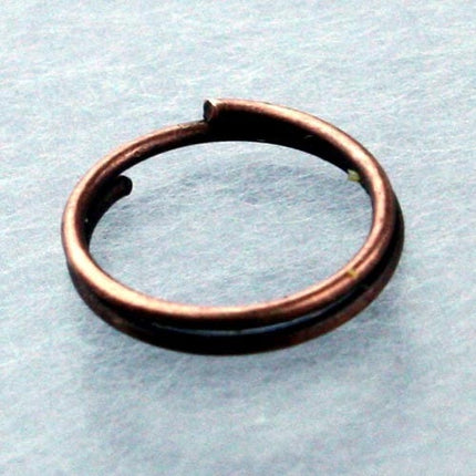 200 pcs of Antique Copper Finished Split Rings - 12mm