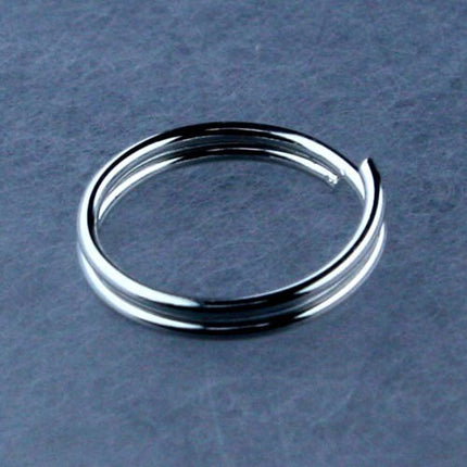 200 pcs of Rhodium Finished Split Rings - 10mm
