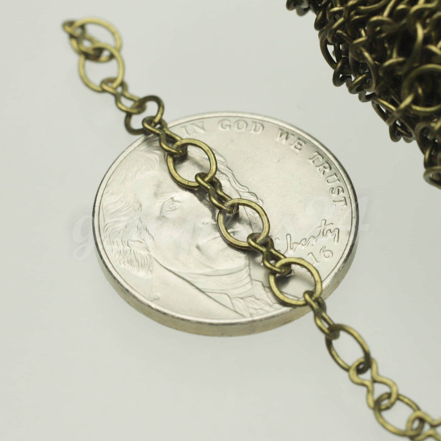 300 feet Antique Brass Plated SOLDERED BIG Fashion Figure 8 Connector Chain - 4.5x3.8mm Soldered Link FIG8L