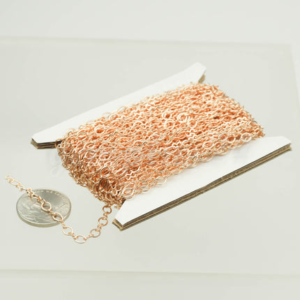 300 ft FASHION Figural 8 Champagne /Pinky Gold Plated SOLDERED BIG Figure 8 Connector Chain - 4.5x3.8mm Soldered Link FIG8L