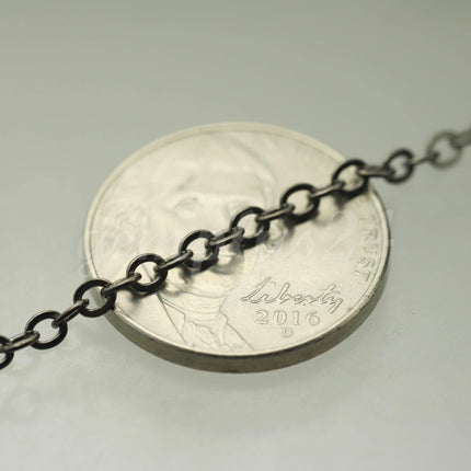 32 feet of Gunmetal Flat Cable Chain 3x3mm Solder Gunmetal Cable Chain -  - 33F