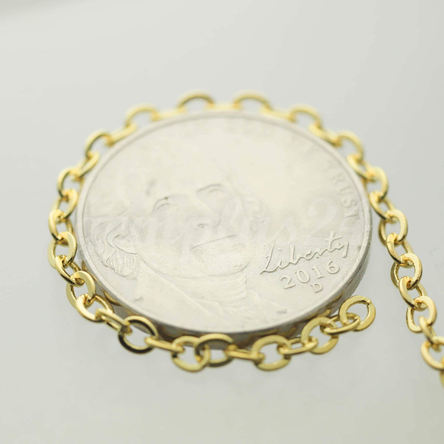 3 feet of Gold Plated Flat Cable Chain 3x3mm Solder Gold Cable Chain -  - 33F