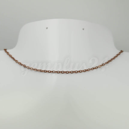 10 feet of Antique Copper Flat Cable Chain 3x3mm Solder Cable Chain  -  - 33F
