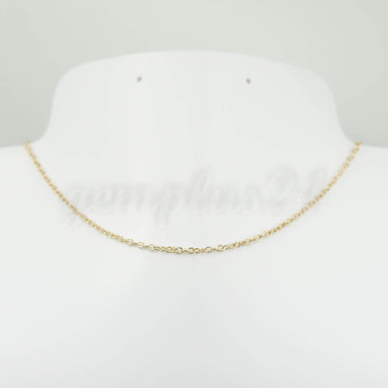 32 ft of 24K Gold Tone Plated Round Soldered Chain Cable Chain - 2x2.5mm SOLDERED link - 225S