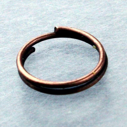 200 pcs of Antique Copper Split Rings - 8mm - 8mmSR