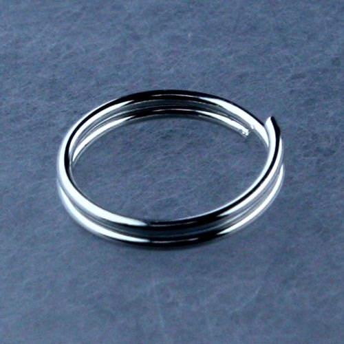200 pcs of Rhodium Finished Split Rings - 8mm