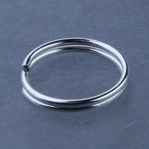 200 pcs of Silver Finished Split Rings - 8mm