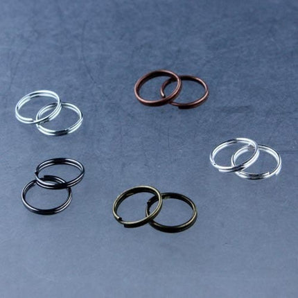 600 pcs of Silver Finished Split Rings - 8mm