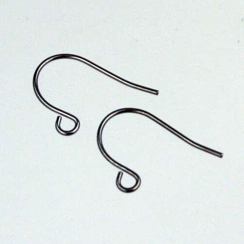 200 pcs of Gunmetal Earrings Hook 20X11mm - French Hook - Simple Earwire Earring Hook - ERSIMPLE
